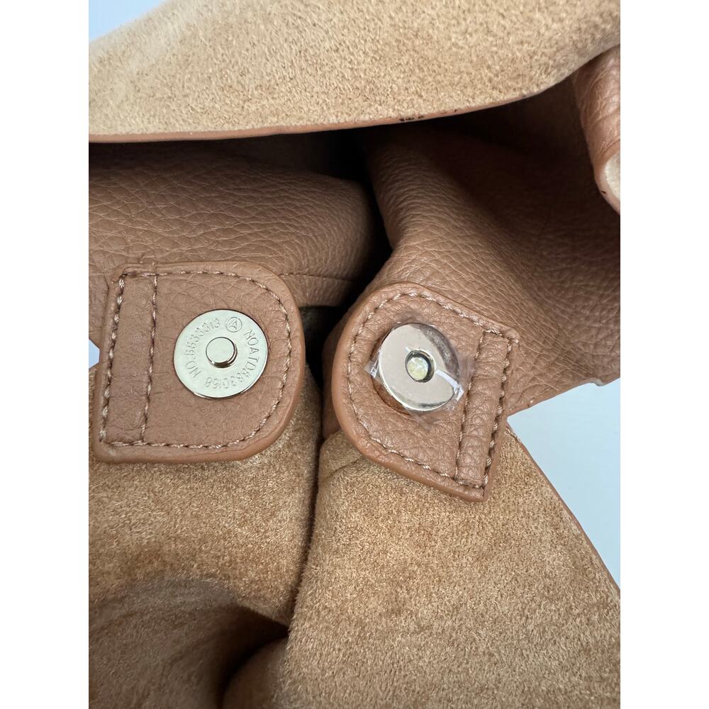 Shiraleah Arden Tote Tan Vegan Leather Suede Hobo Bag NWT Chic - Picture 11 of 12